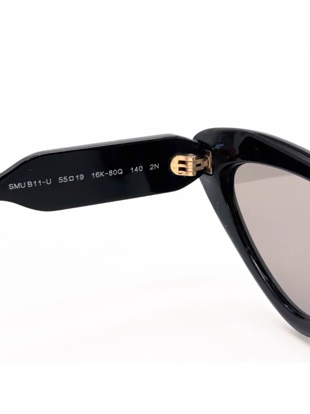 New Miu Miu MUB11SU 16K80Q Black Cat Eye Sunglasses MU B11SU